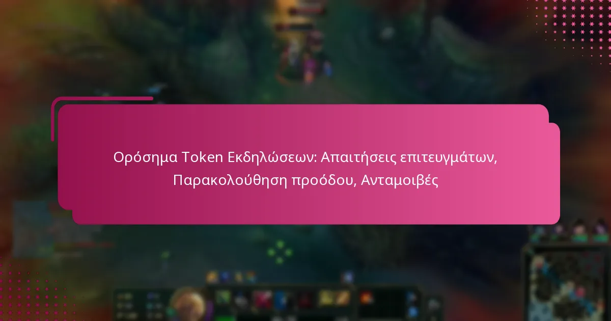 Ορόσημα Token Εκδηλώσεων: Απαιτήσεις επιτευγμάτων, Παρακολούθηση προόδου, Ανταμοιβές